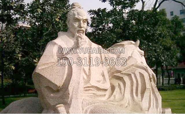 班固石雕像-砂岩石刻历史名人中国东汉文学家博鱼网页版