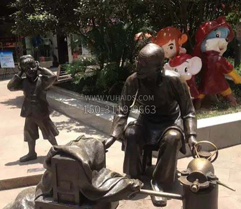 爆米花广场小品铜雕博鱼网页版