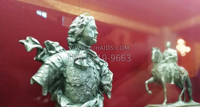 彼得大帝半身像古代西方名人铜雕博鱼网页版