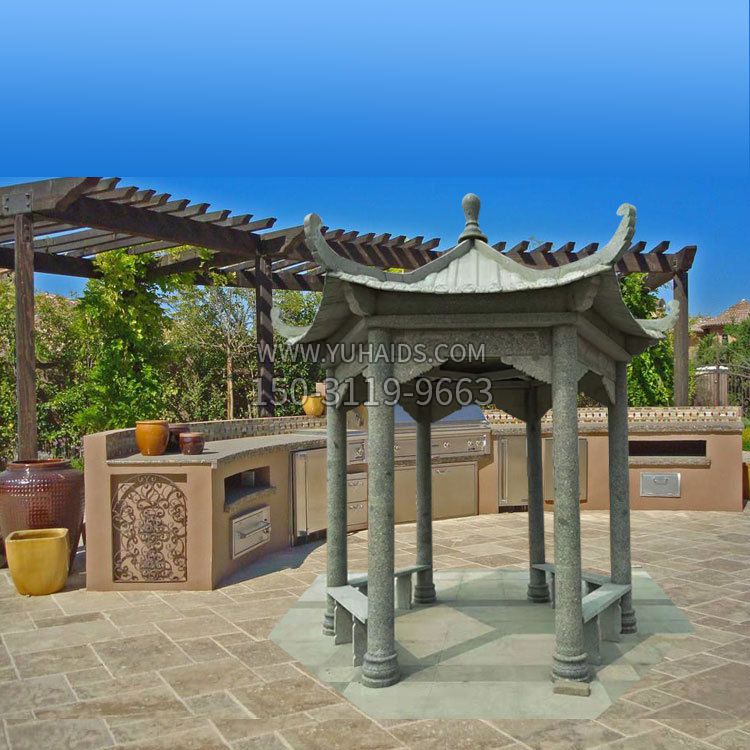 别墅庭院石雕亭子博鱼网页版