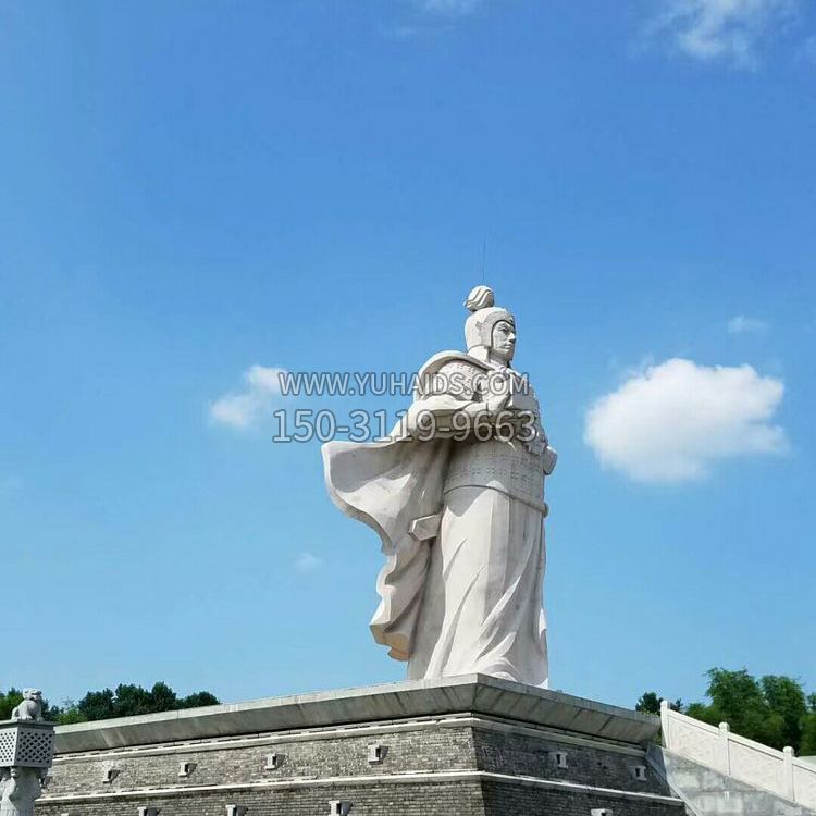 兵仙韩信汉白玉石雕-景区古代著名将领军事家雕像博鱼网页版