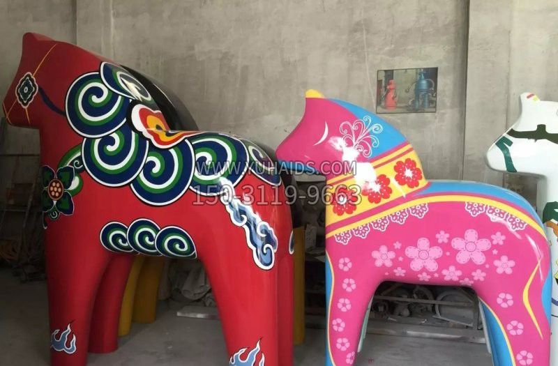 玻璃钢彩绘抽象独角兽博鱼网页版