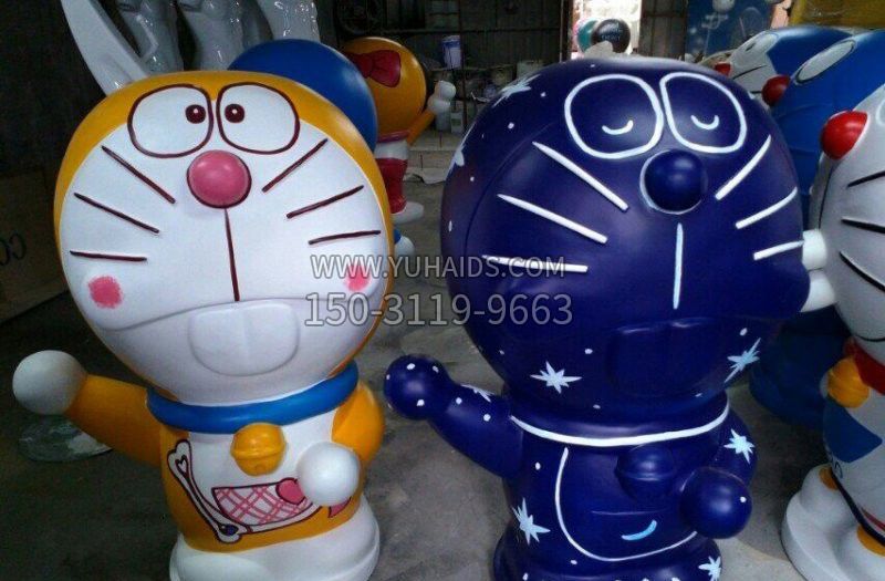 玻璃钢彩绘机器猫博鱼网页版