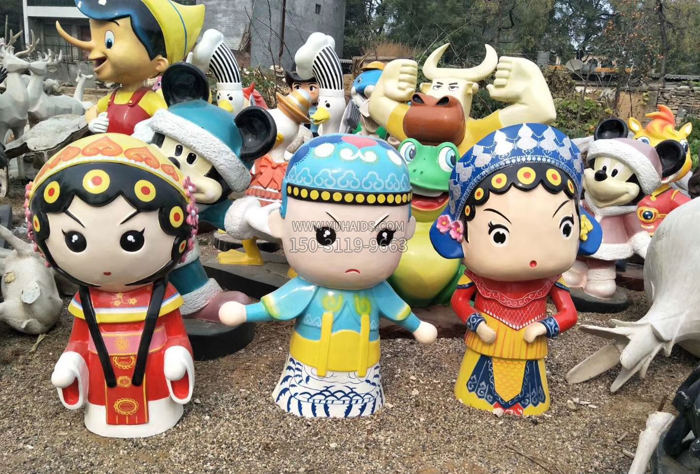 玻璃钢彩绘卡通动物博鱼网页版