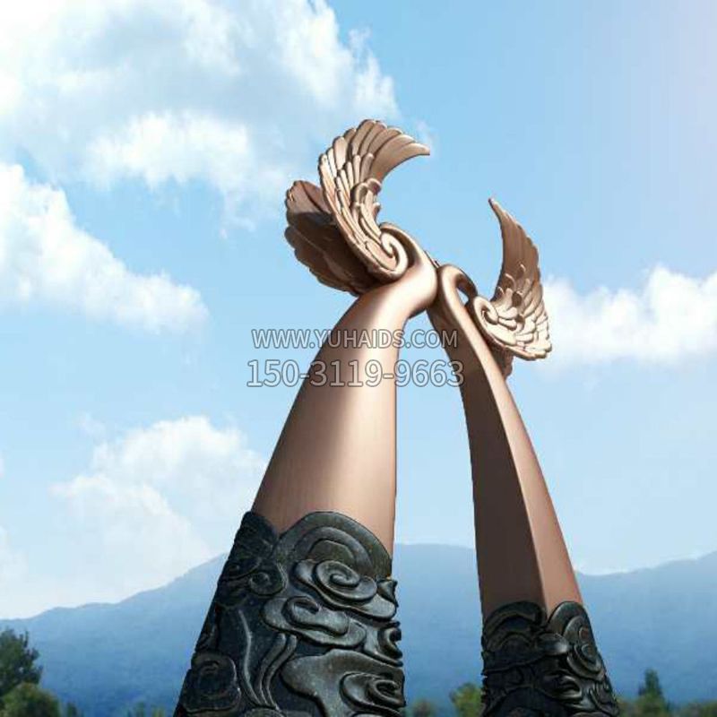 鲲鹏揽月不锈钢景观博鱼网页版