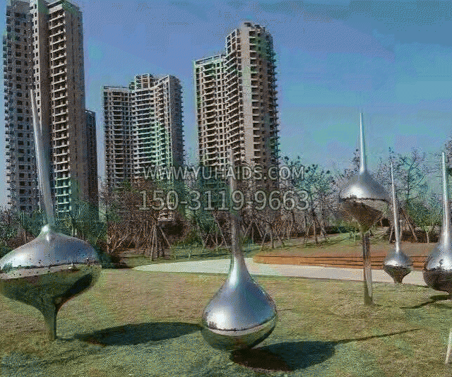 小区不锈钢抽象陀螺博鱼网页版