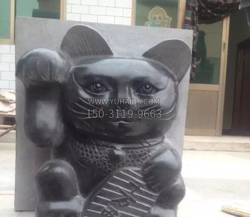 招财猫石雕卡通动物博鱼网页版
