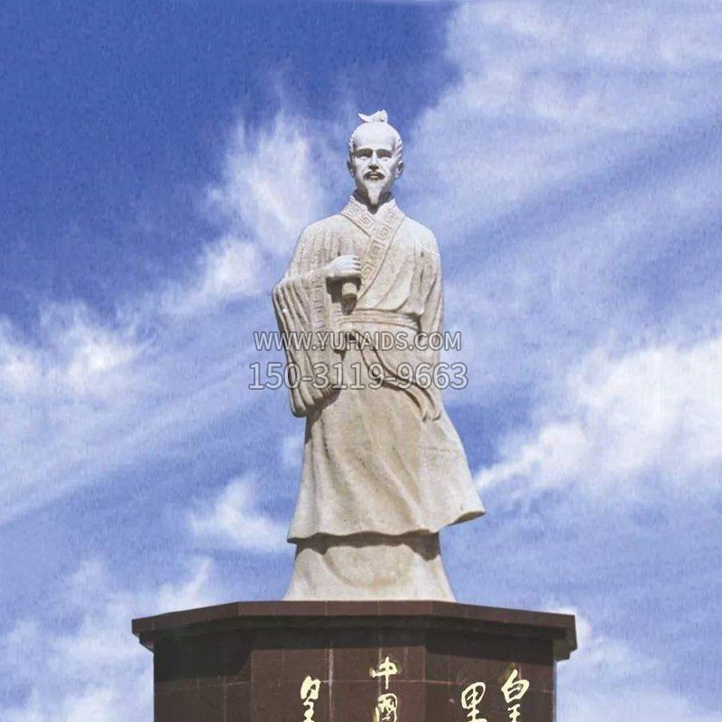 针灸鼻祖皇普谧汉白玉石雕像博鱼网页版