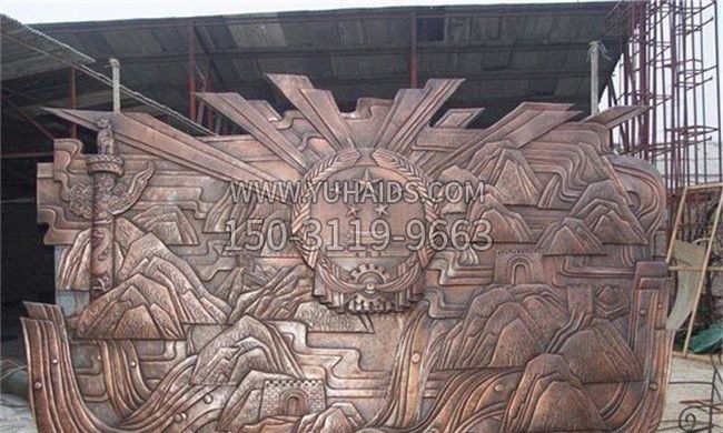 政府部队国徽铜浮雕博鱼网页版