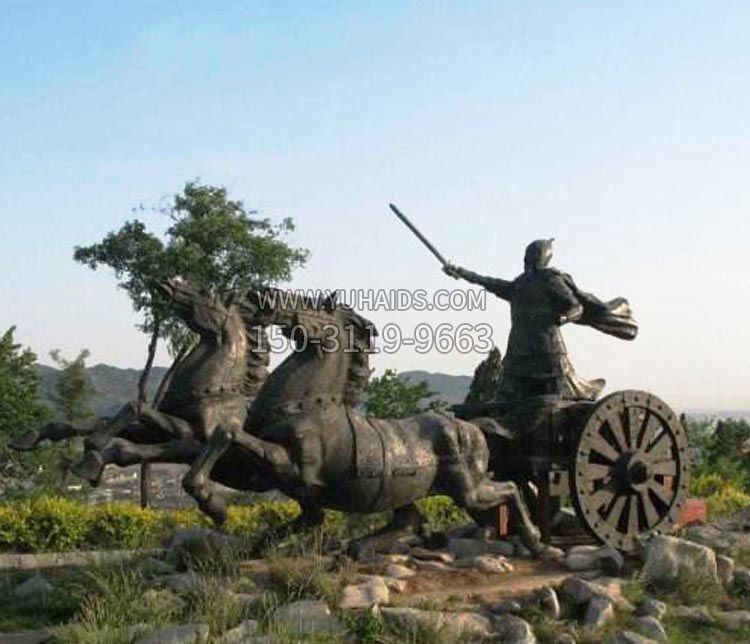 指挥作战的古代将军铜雕 博鱼网页版