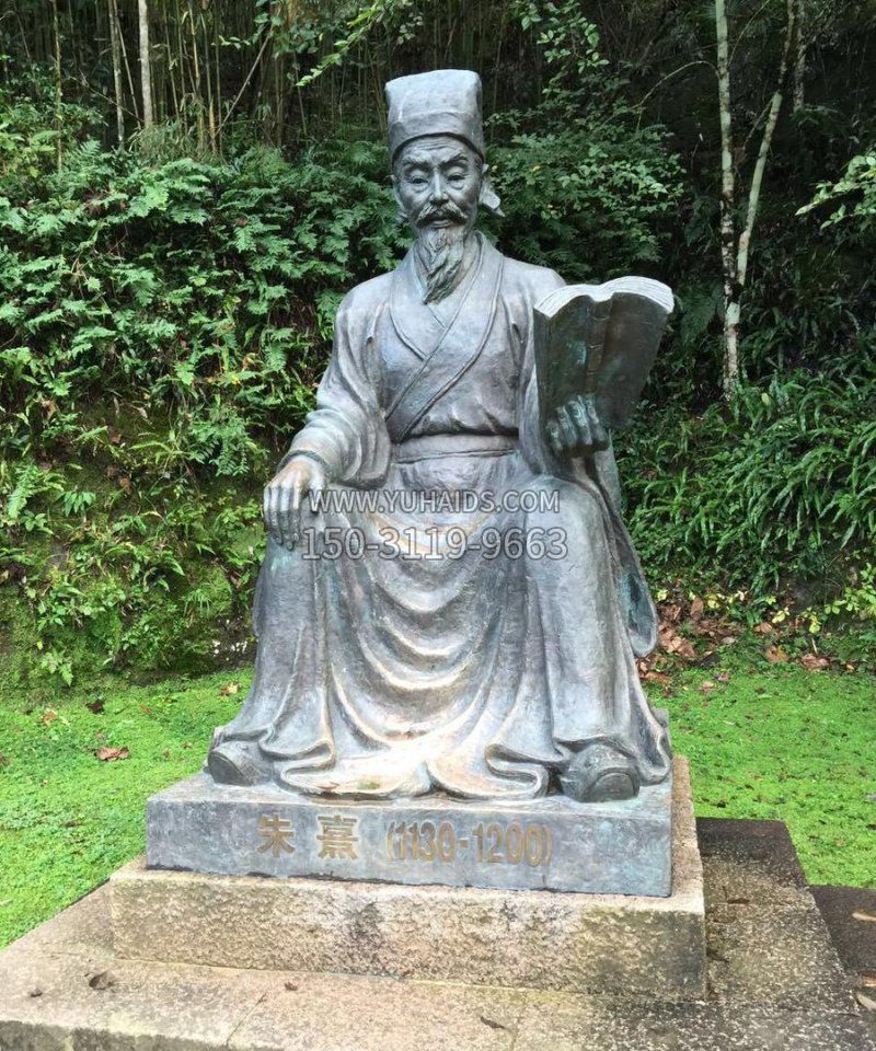 朱熹古代名人铜雕_1博鱼网页版