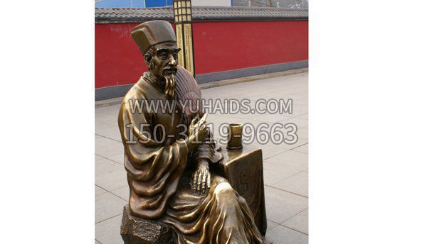 诸葛亮古代名人铜雕博鱼网页版