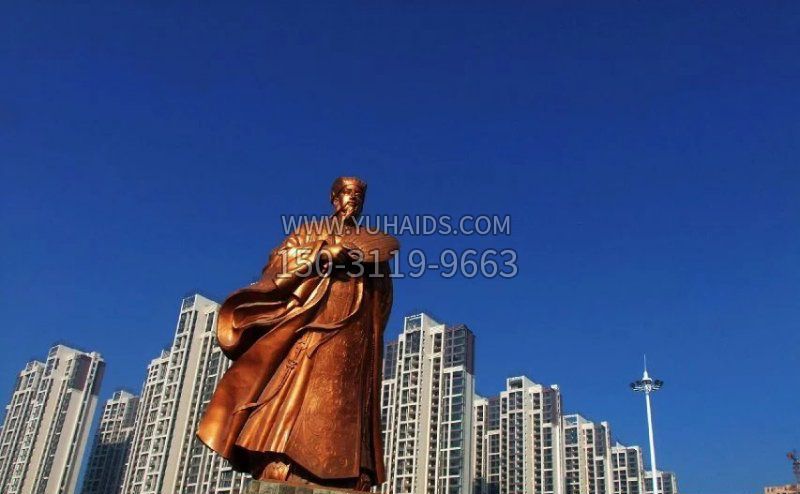 诸葛亮古代名人铜雕 (2)博鱼网页版