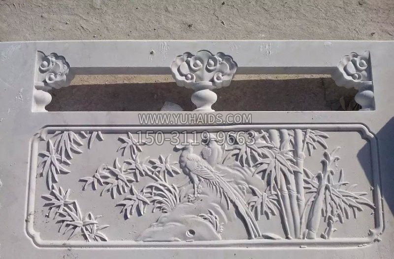 竹报平安浮雕石栏板博鱼网页版