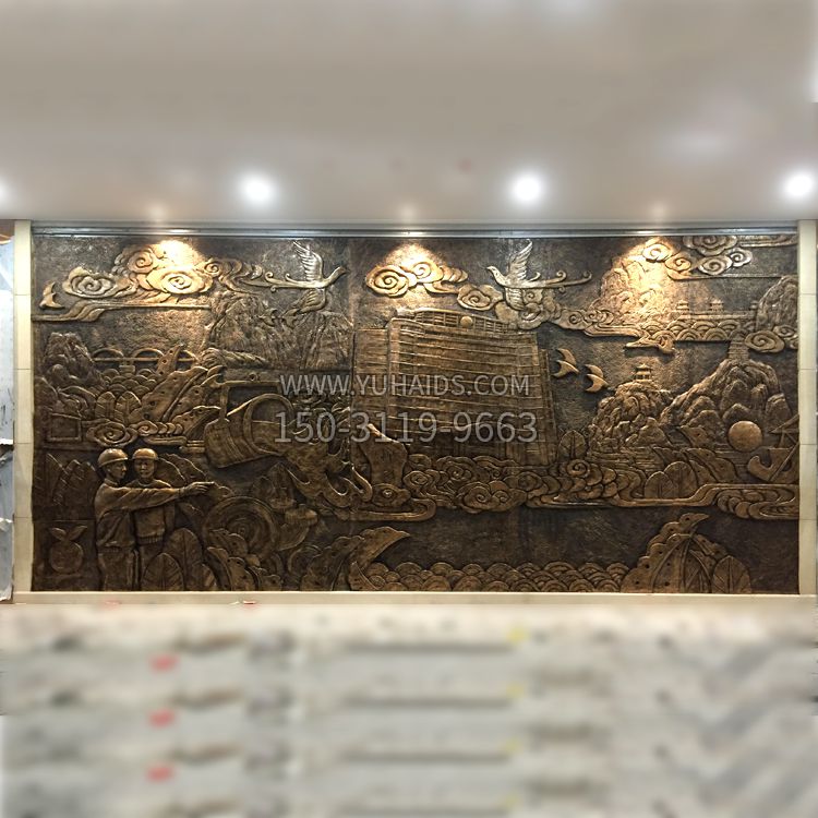 紫铜劳动主体浮雕博鱼网页版