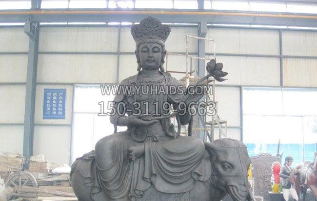 坐式普贤菩萨石雕博鱼网页版