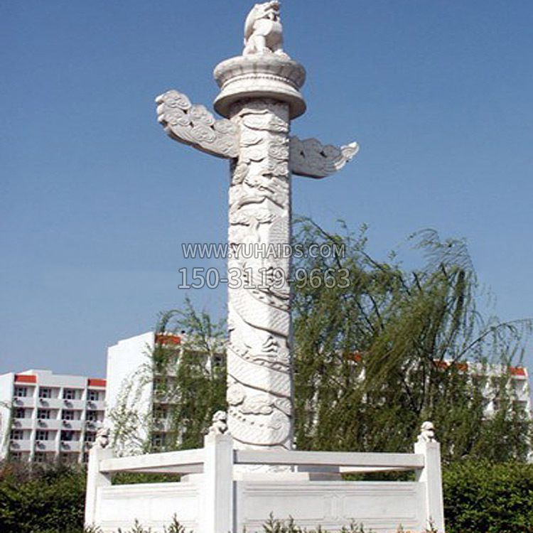 校园园林汉白玉华表石柱博鱼网页版