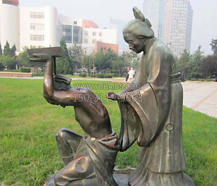 校园岳母刺字铜雕博鱼网页版