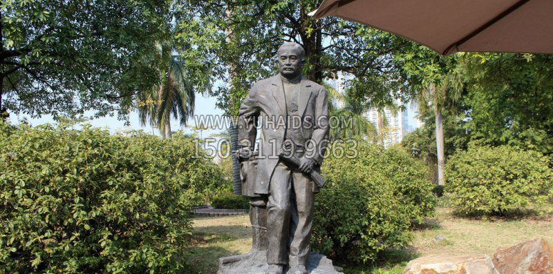 校园詹天佑名人铜雕博鱼网页版