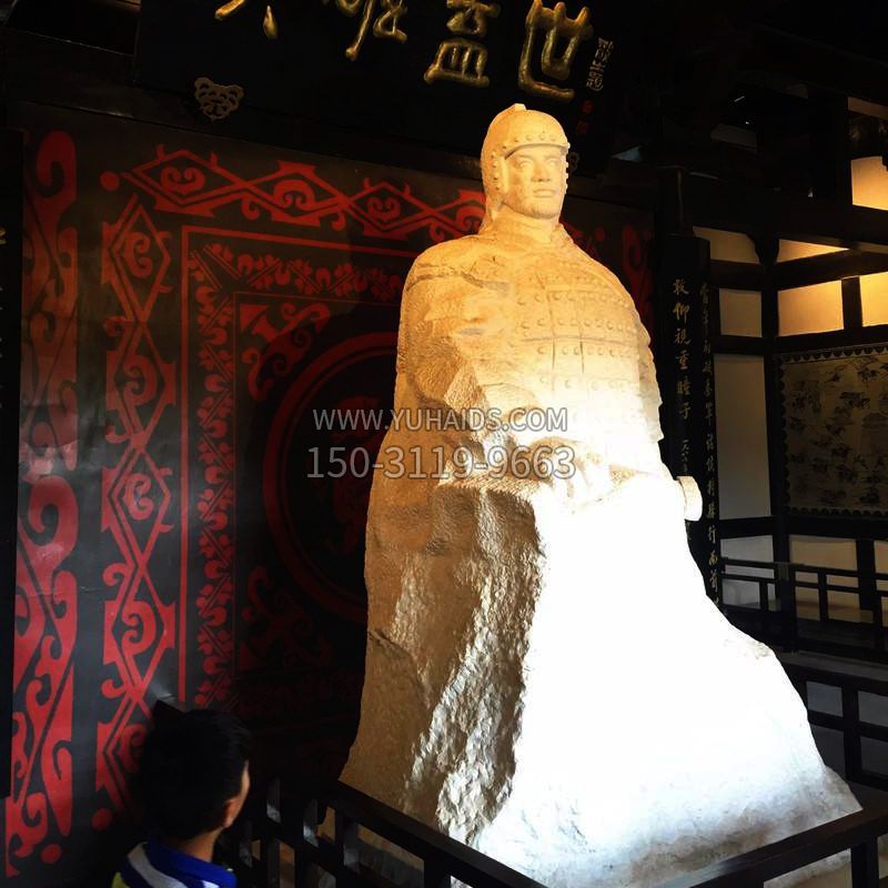 英雄盖世楚霸王石雕像博鱼网页版