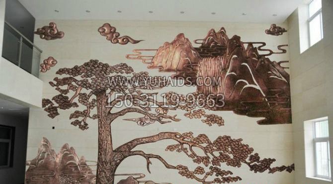 迎客松铜浮雕博鱼网页版