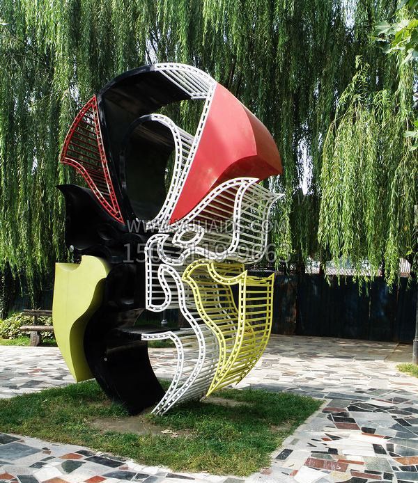 园林不锈钢抽象脸谱博鱼网页版