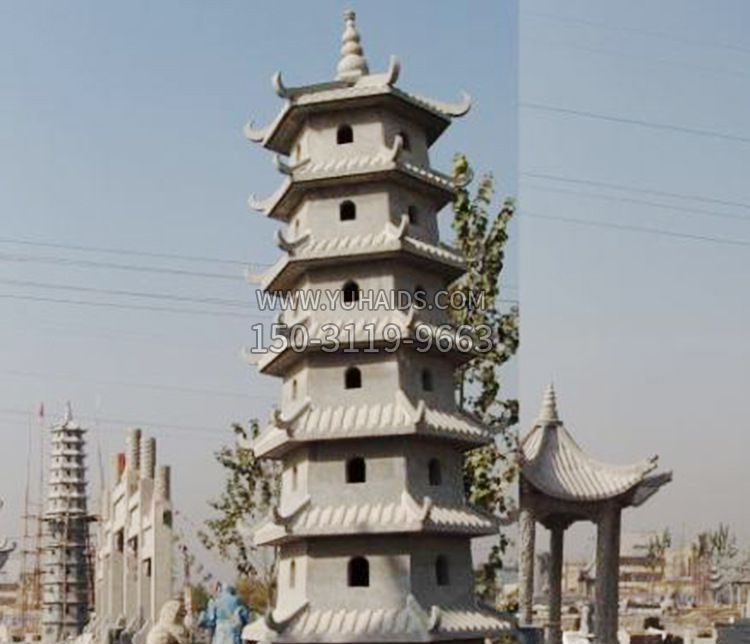 园林多层宝塔景观石雕 (2)博鱼网页版