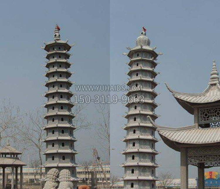 园林多层宝塔景观石雕_1博鱼网页版