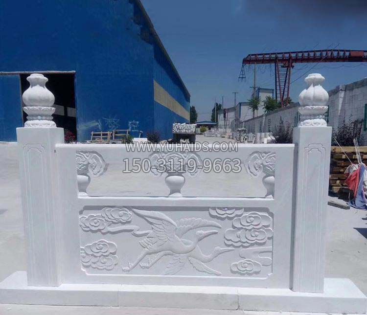 园林汉白玉石栏板景观石雕 (2)博鱼网页版