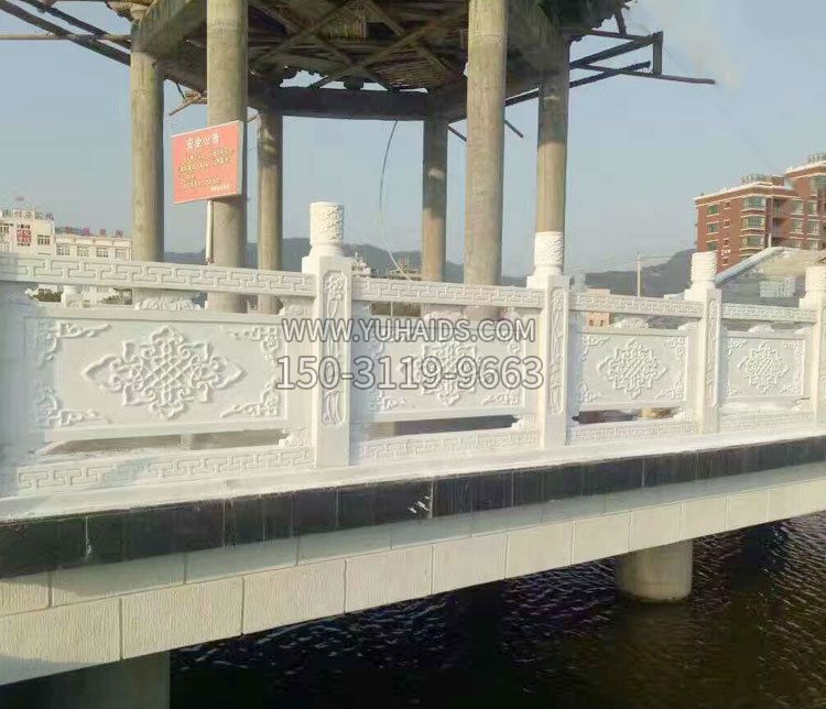 园林汉白玉石栏板景观石雕 (6)博鱼网页版