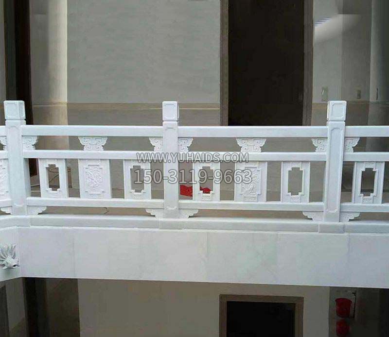 园林汉白玉石栏板景观石雕博鱼网页版