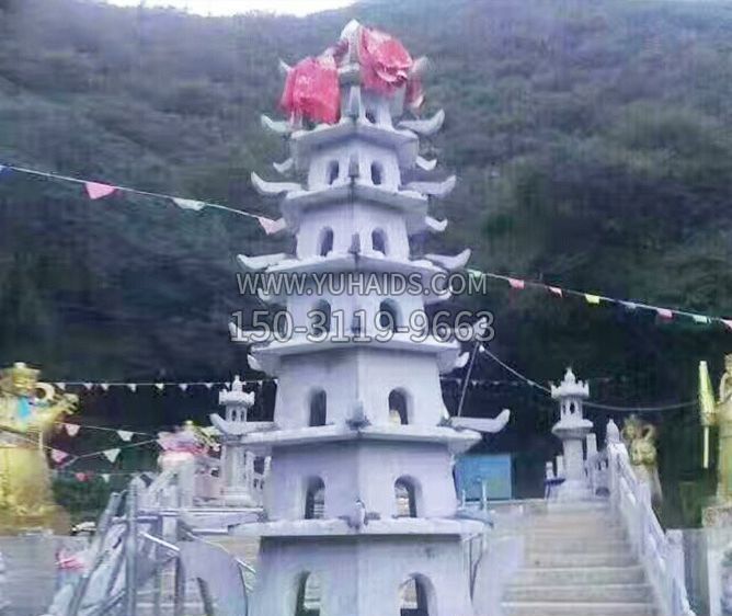 园林景观大理石宝塔石雕博鱼网页版