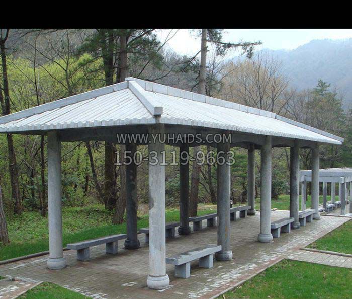 园林景观仿古石雕长廊博鱼网页版