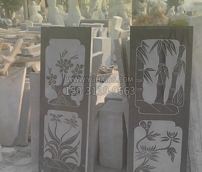 园林景观仿古石栏板 (4)博鱼网页版