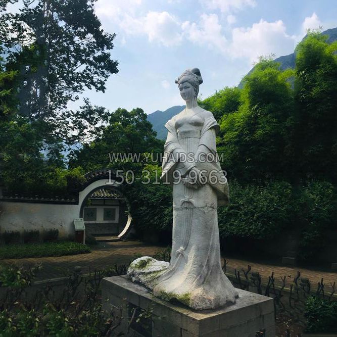 园林历史名人塑像王昭君汉白玉博鱼网页版