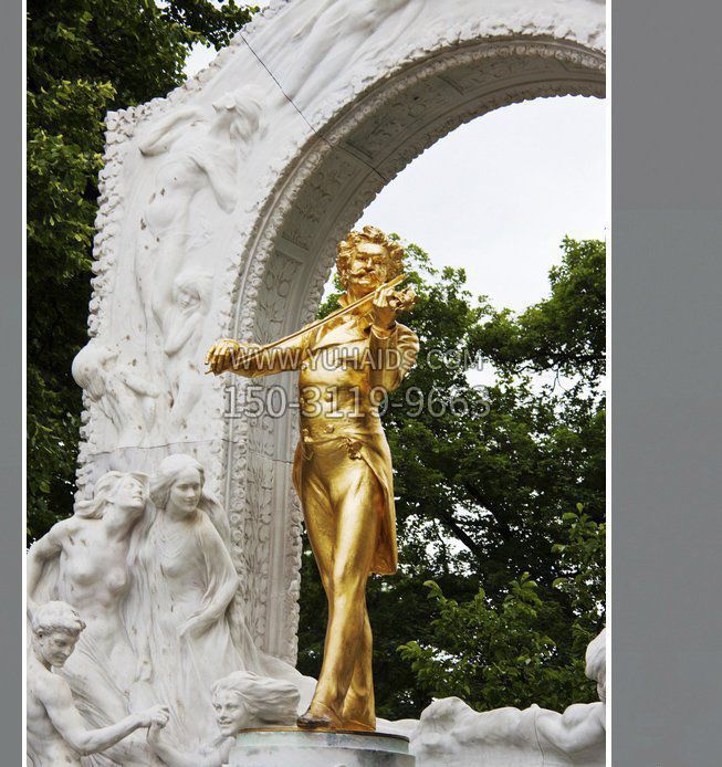 约翰·施特劳斯西方名人铜雕博鱼网页版