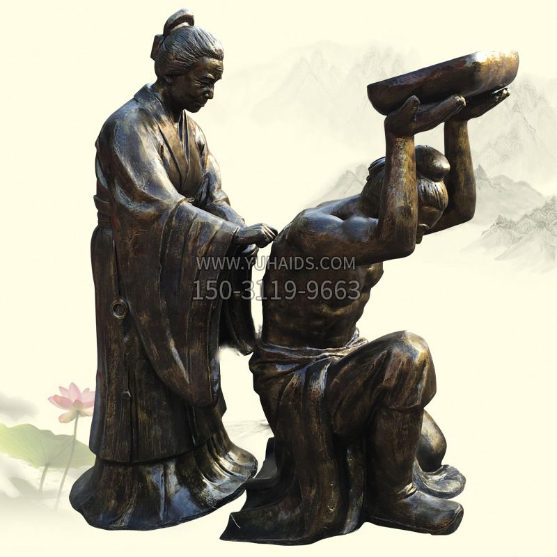 岳母刺字玻璃仿铜历史典故情景博鱼网页版