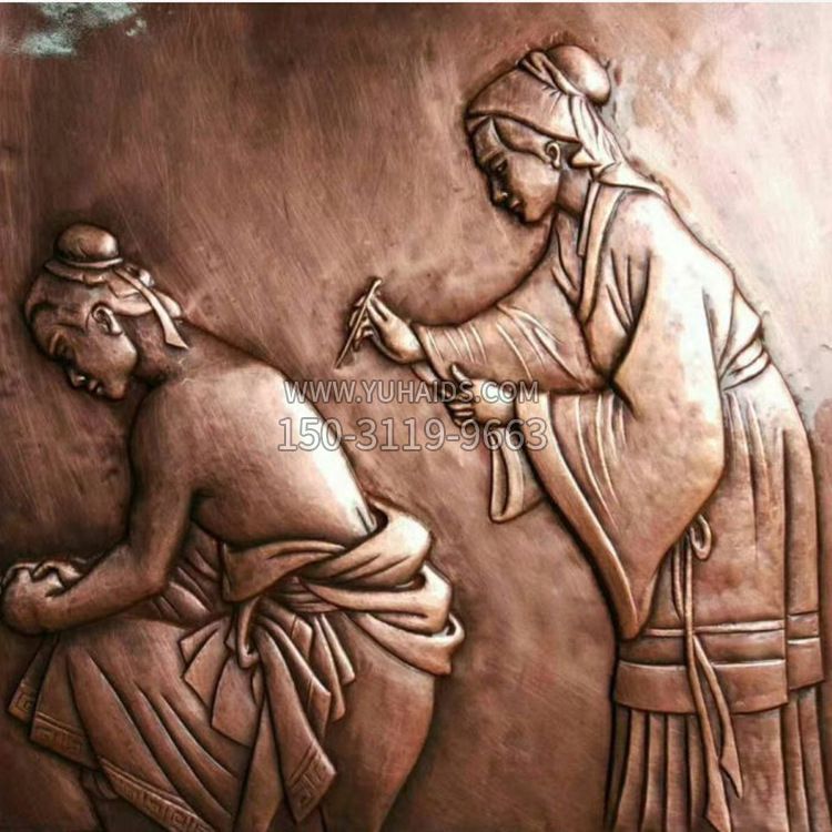 岳母刺字紫铜浮雕博鱼网页版