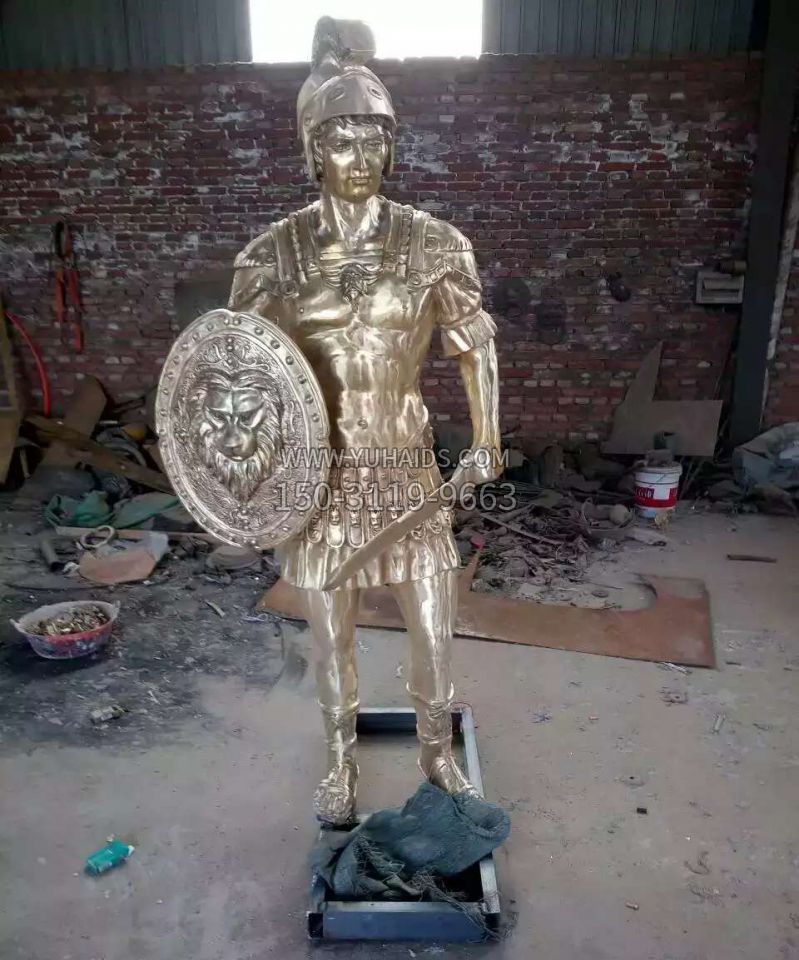 西方士兵铜雕博鱼网页版