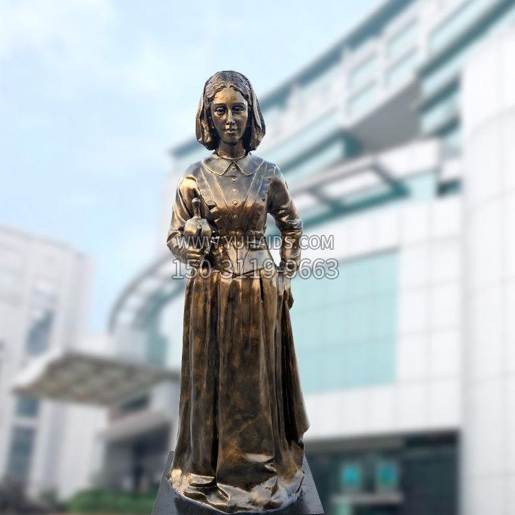 现代护理教育奠基人南丁格尔玻璃钢仿铜雕像博鱼网页版