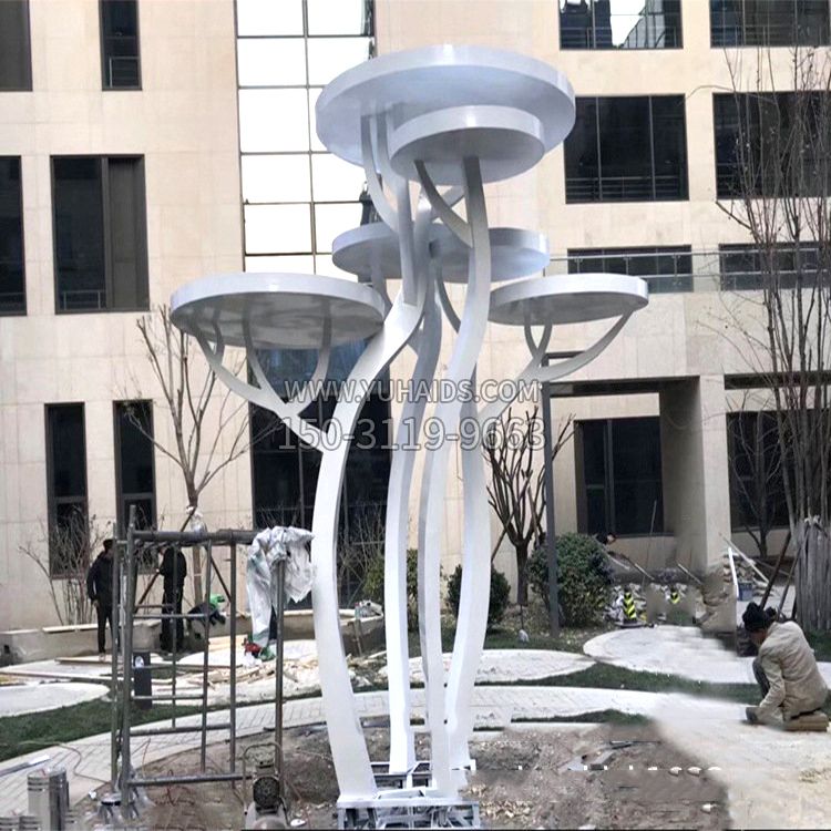 小区不锈钢抽象大树灯光博鱼网页版