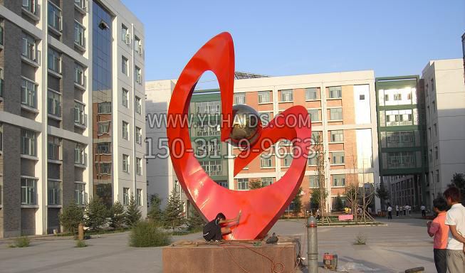 小区不锈钢抽象心形博鱼网页版