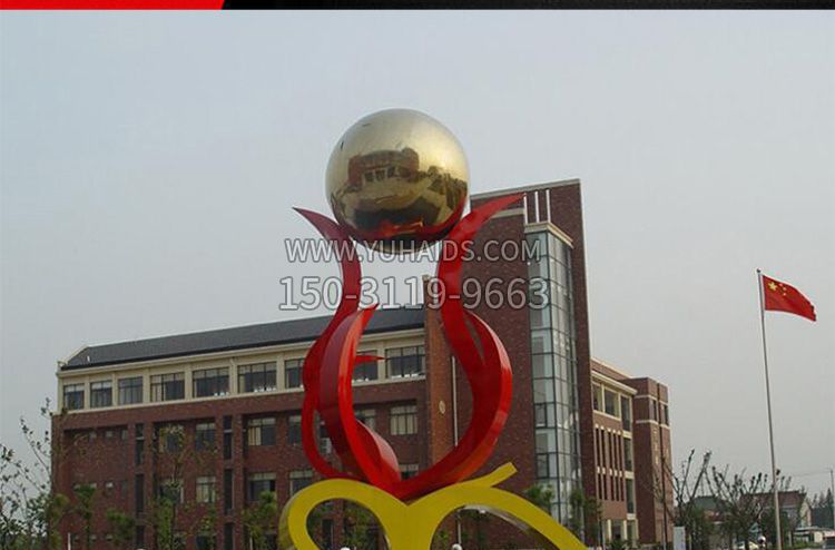 小区不锈钢顶球景观博鱼网页版