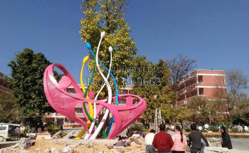 小区不锈钢花蕊和谐景观博鱼网页版