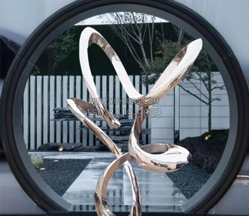 小区创意景观抽象博鱼网页版不锈钢