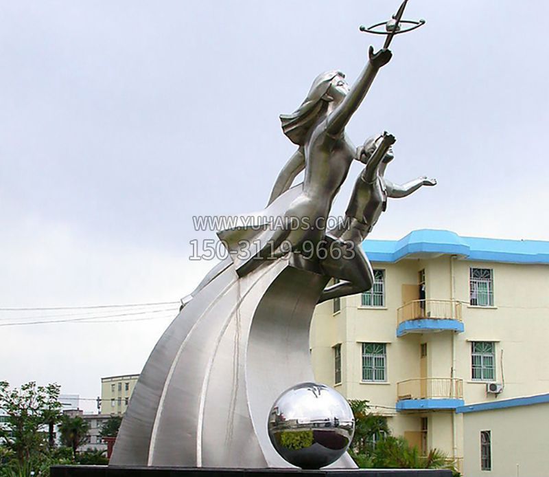 校园不锈钢奔腾飞行景观博鱼网页版