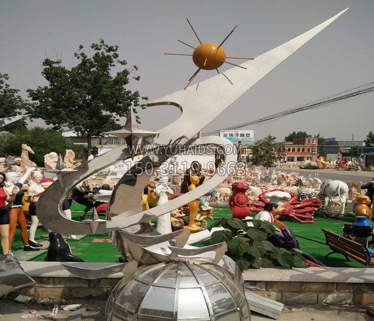 校园不锈钢抽象升华博鱼网页版