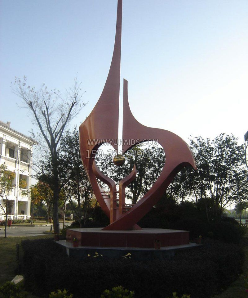 校园不锈钢抽象手博鱼网页版 (2)