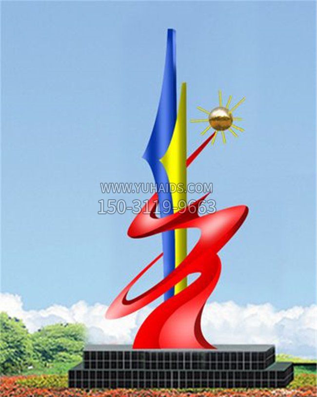 校园不锈钢理想抽象博鱼网页版 (2)