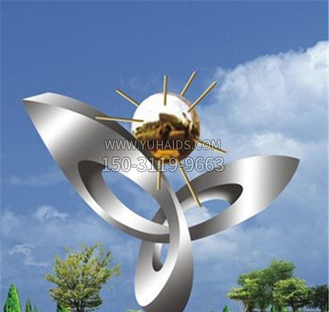 校园不锈钢绽放抽象博鱼网页版